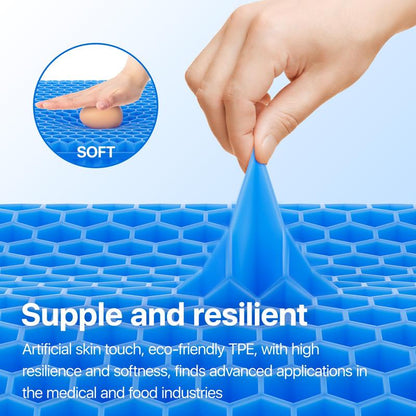 Premium Gel Seat Cushion with Pressure Relief Technology