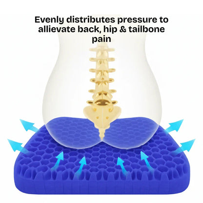 Premium Gel Seat Cushion with Pressure Relief Technology
