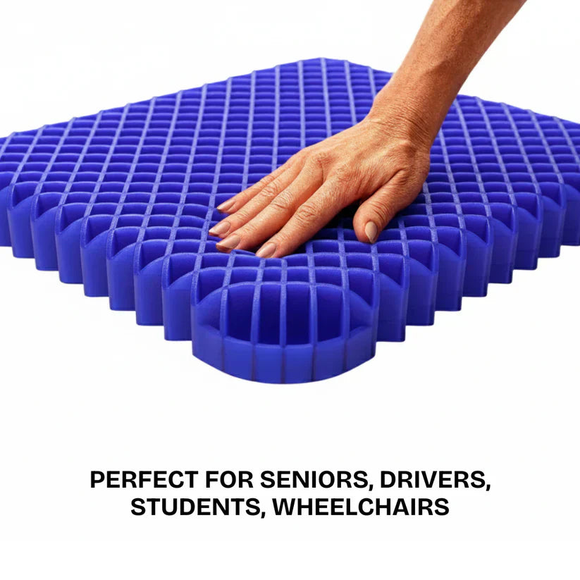 Premium Gel Seat Cushion with Pressure Relief Technology