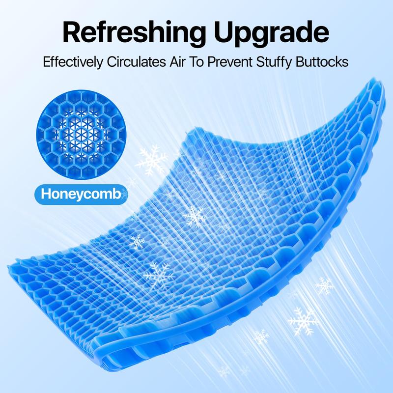Premium Gel Seat Cushion with Pressure Relief Technology