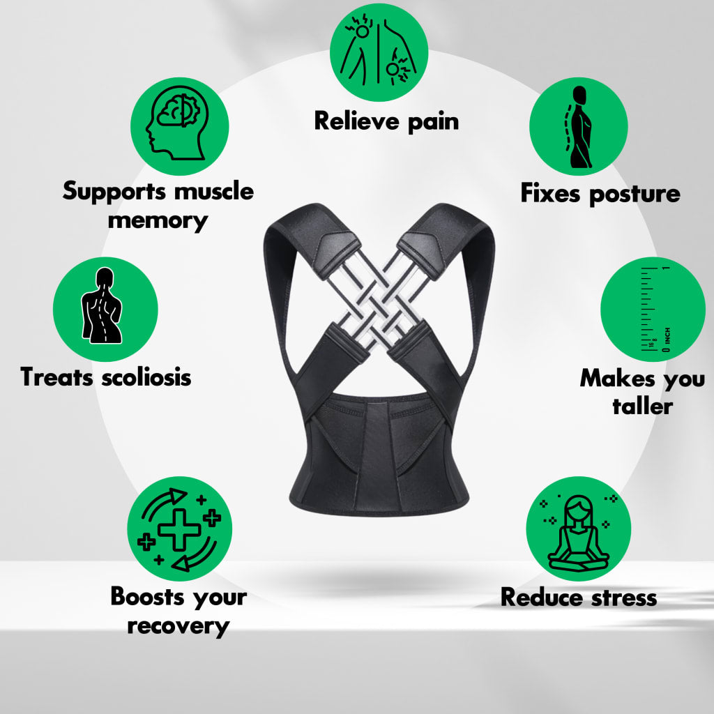 Instant Posture Corrector with Adjustable Ergonomic Support